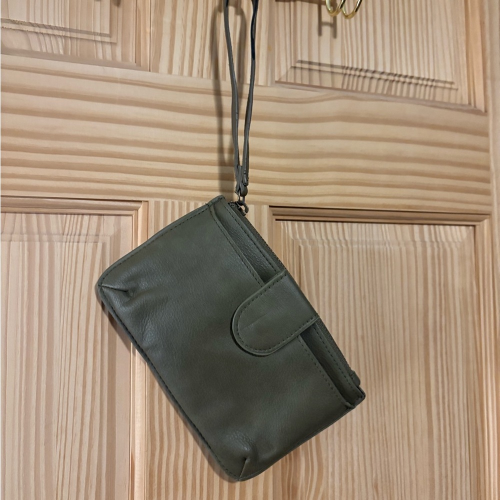 Target Olive Green Wristlet